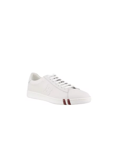 Sneakersy Bally skórzane białe