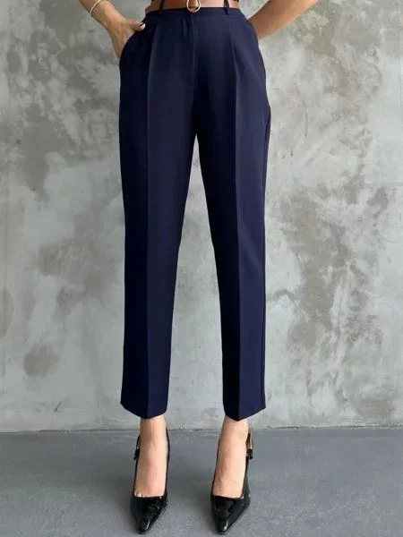 Pantaloni Dewberry albastru închis