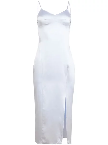 Rochie Fleur Du Mal cu crăpătură de costum alb