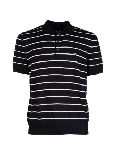 Scurt tricou polo Prada albastru