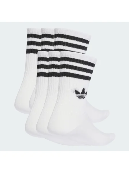 Pruhované ponožky Adidas Originals biela