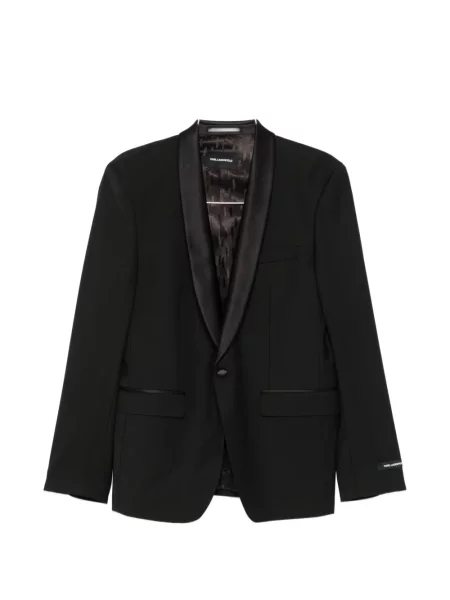 Sacou Karl Lagerfeld din satin negru