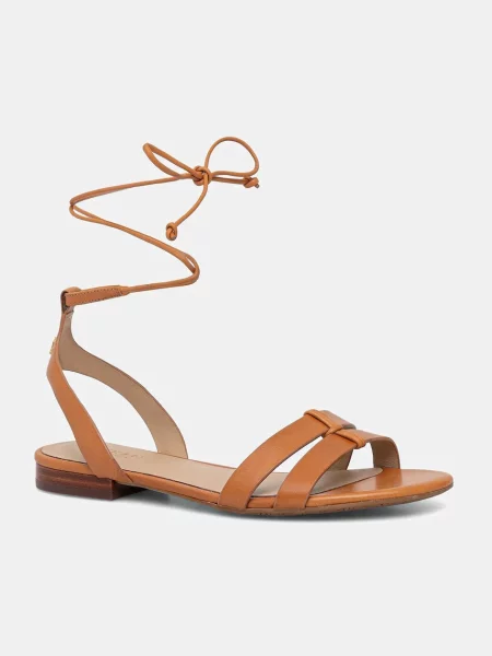 Lauren Ralph Lauren sandale de piele Paloma maro