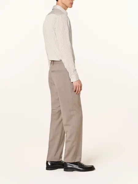 Hugo Oblekové Kalhoty Teagan Modern Fit beige overflow béžové