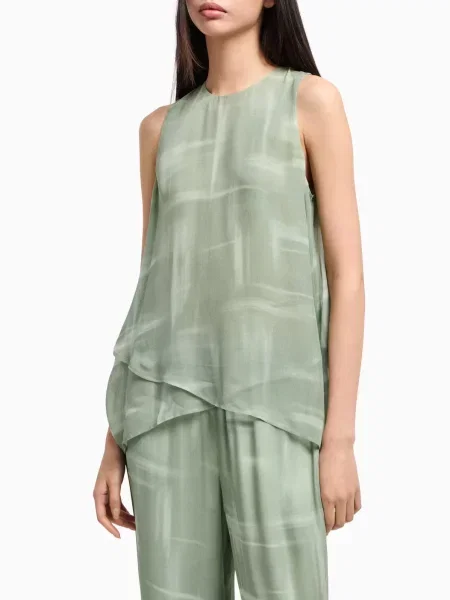 Блуза Armani Exchange зелена