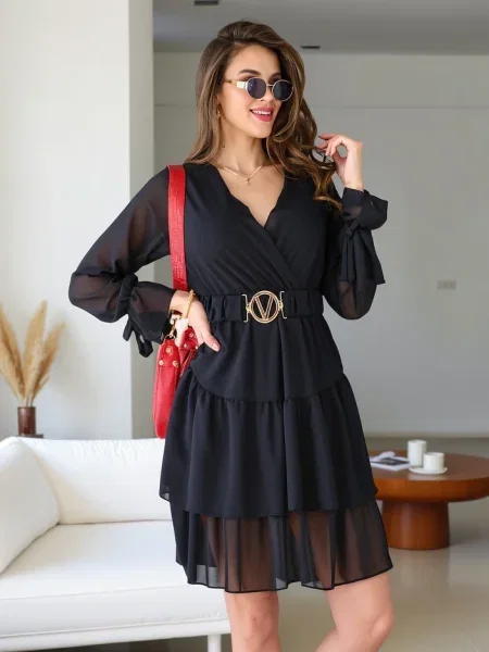 Rochie mini Resti de costum negru