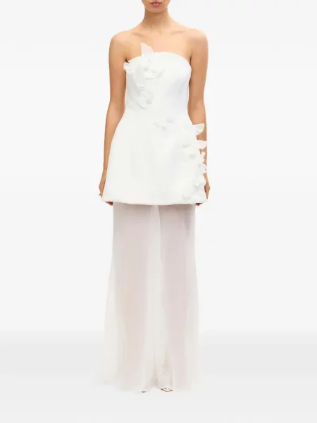 Rochie maxi Acler de costum alb