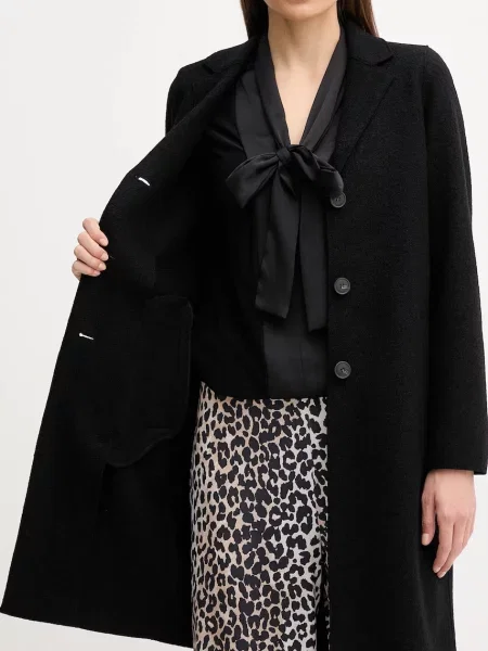 Вовняне пальто OUI чорний