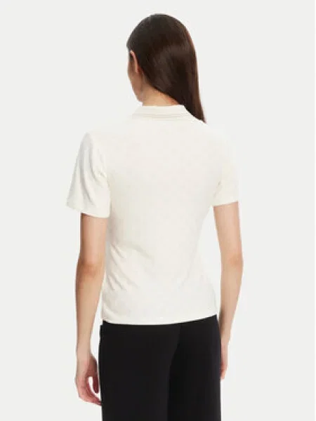 Guess Polo majica Kremna Regular Fit