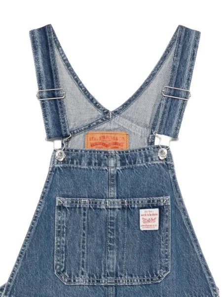 Kołnierzykowy proste jeansy Levi's sztruksowe niebieskie