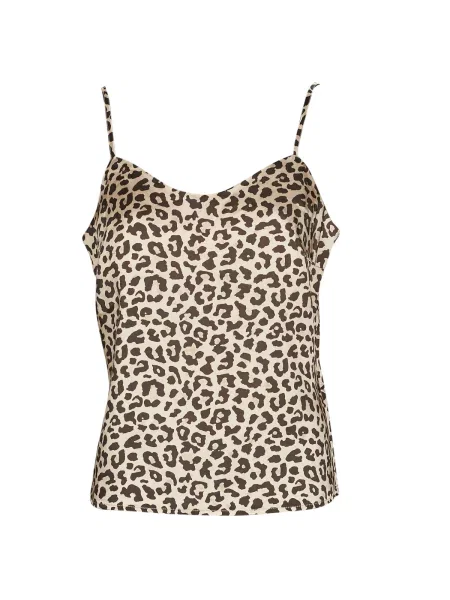 Satenska majica brez rokavov Only brez rokavov vezi