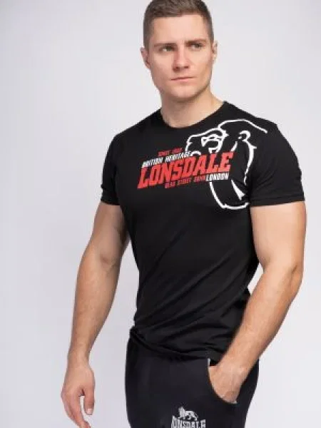 Retro majica Lonsdale črna