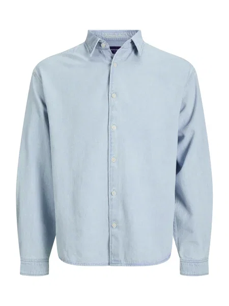 JACK & JONES Košile JORNorrebro džínovina modrá