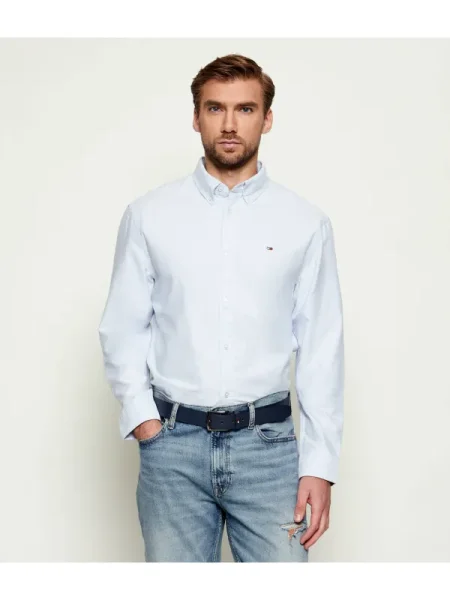 Tommy Jeans Cămașă | oxford albastru
