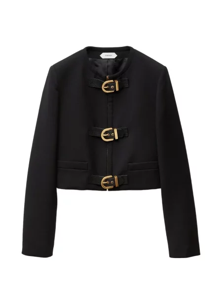 Geacă Versace de lână negru