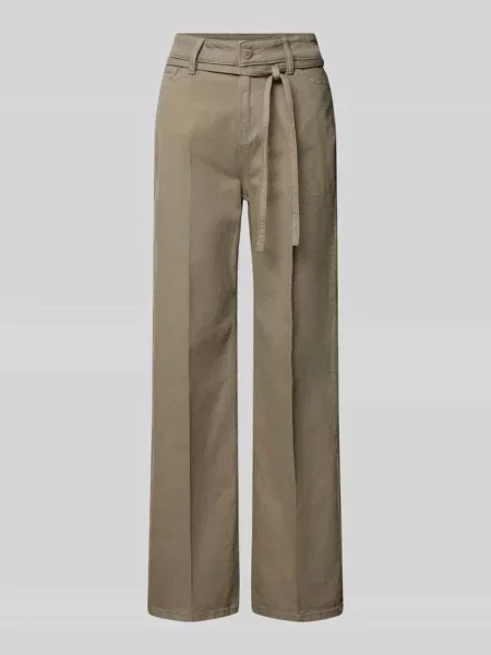 Jeansy w kroju wide fit z kantami Christian Berg Woman