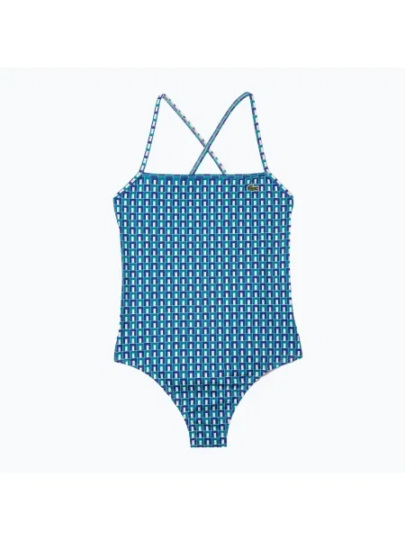 Costum de baie o piesă pentru femei Lacoste mascarpone / sloe 0 / underground