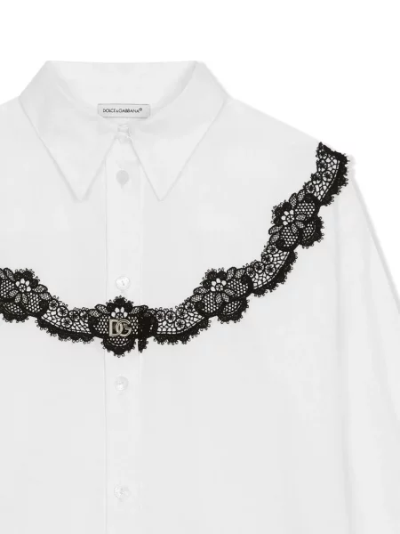 Dětska košile Dolce & Gabbana bílá