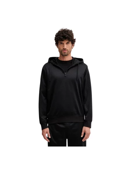 Bluza z kapturem Armani Exchange z kapturem czarna