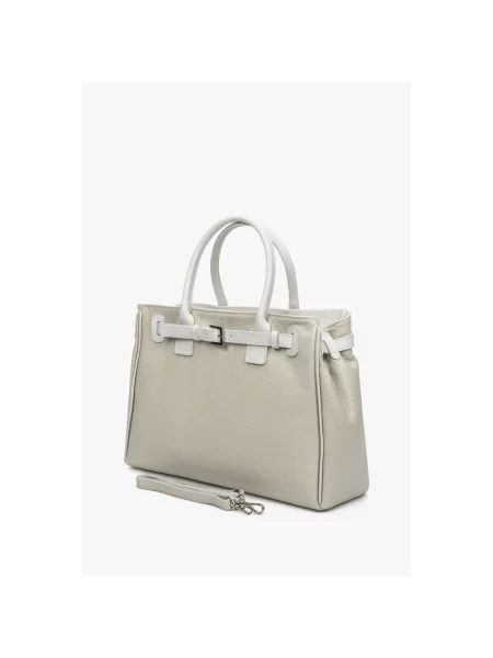 Сумка шкіряна Estro сіра