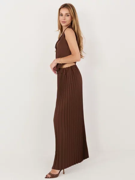 Pantaloni Italy Moda maro