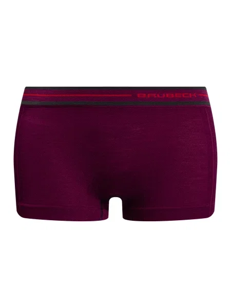 Bokserki termoaktywne damskie Brubeck Active Wool fioletowe