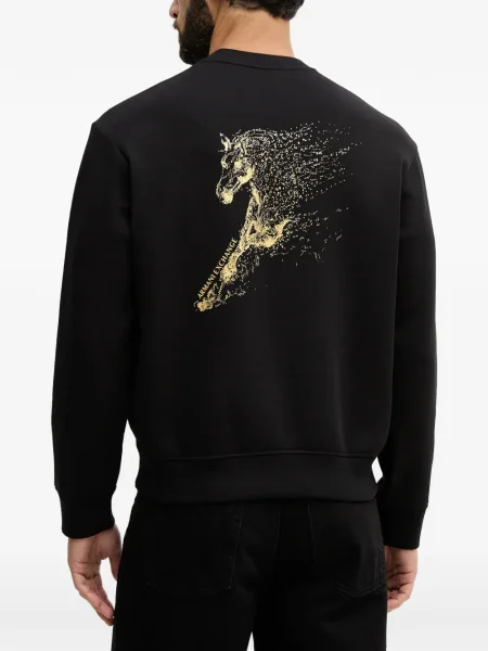 Hanorac Armani Exchange cu imagine negru