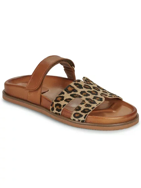 Natikači Exé Shoes z leopardjim vzorcem rjava