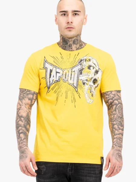 Tapout Marškinėliai BLADE geltona / juoda balta
