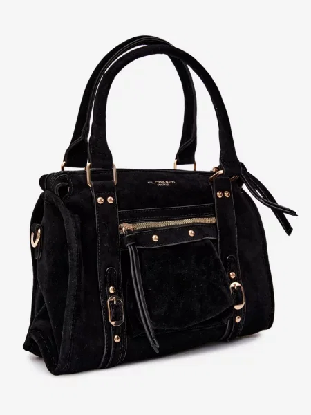Geantă Flora & Co din piele negru