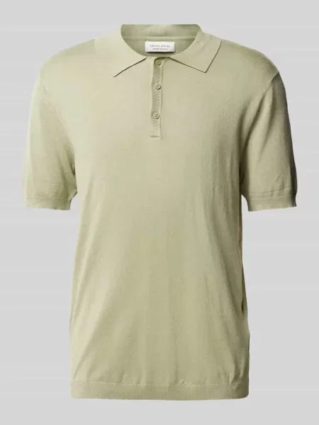 Koszulka polo o kroju slim fit z prążkowanymi wykończeniami model ‘KARLO’ Casual Friday