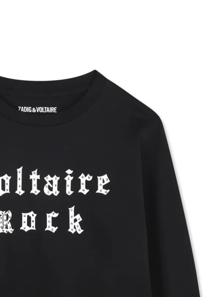 Koszulka dziecięca Zadig & Voltaire czarna