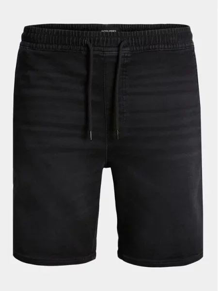Jack&Jones Джинсові шорти Chris чорний