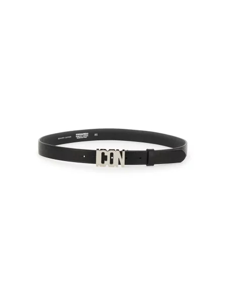 Pasek Dsquared2 z paskiem czarny