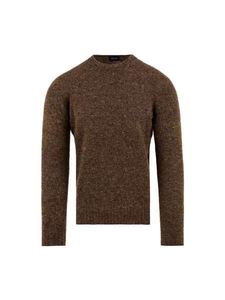 Sweter Drumohr wełniany brązowy