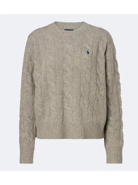Pulover Polo Ralph Lauren de lână gri