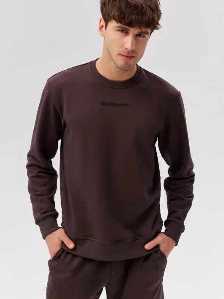 Bluza dresowa Rough Radical Active Cotton brązowa