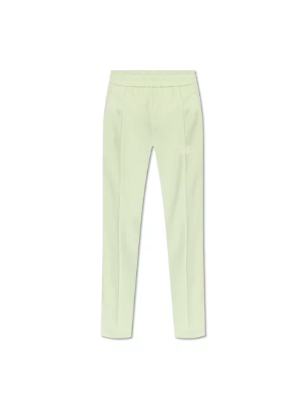 Haftowane spodnie Palm Angels zielone