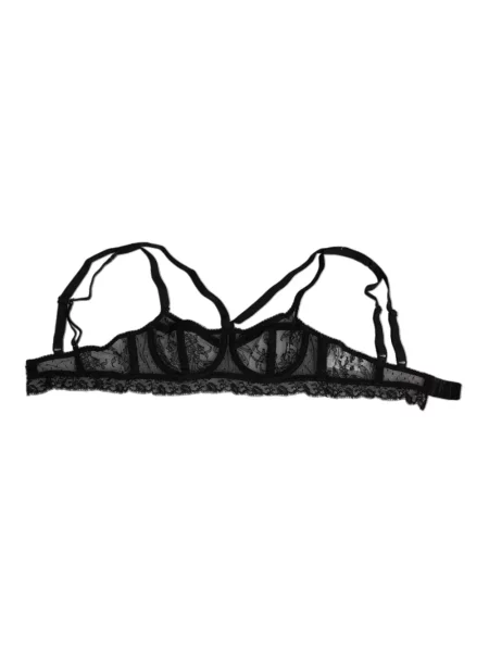 Biustonosz Dolce And Gabbana koronkowy czarny