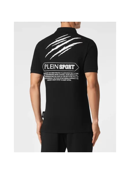 Koszulka polo Plein Sport czarna