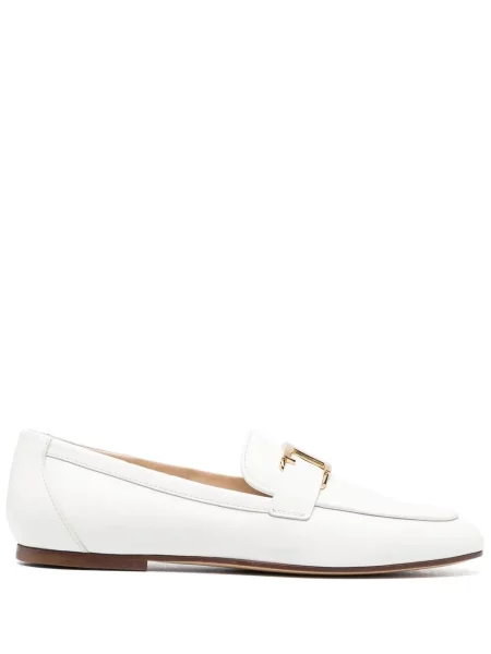 Pantofi loafer Tod's din piele alb