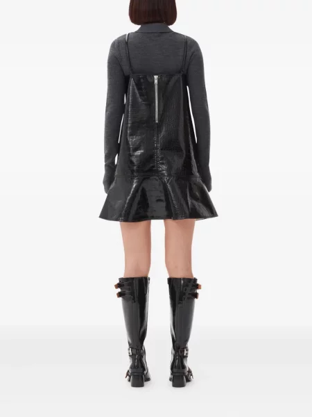 Rochie mini Ganni de costum negru