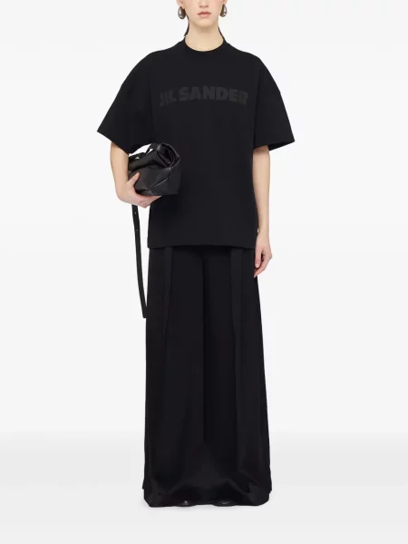 Marškinėliai Jil Sander juoda