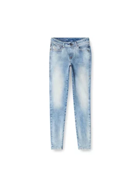 Skinny jeansy skinny Diesel niebieskie