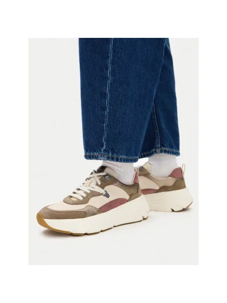 Sneakersy Geox beżowe