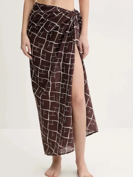 Strój kąpielowy Abercrombie & Fitch brązowy