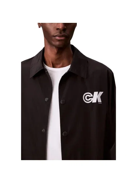 Geacă de blugi Calvin Klein Jeans negru