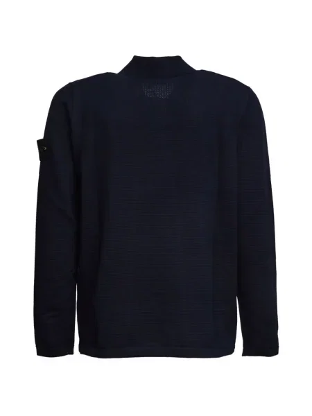 Polo Stone Island cu strasuri albastru