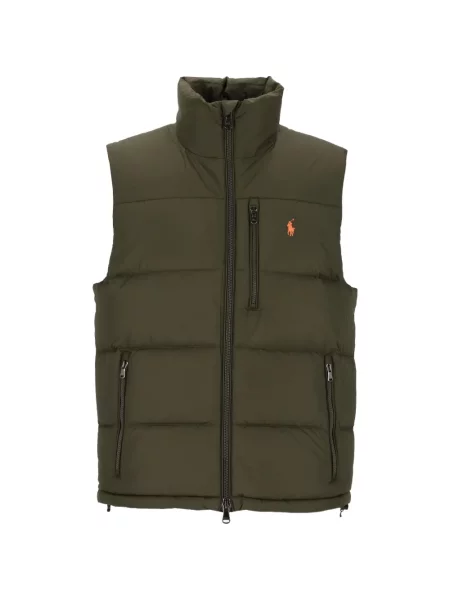 Matlasat vestă din puf Polo Ralph Lauren verde