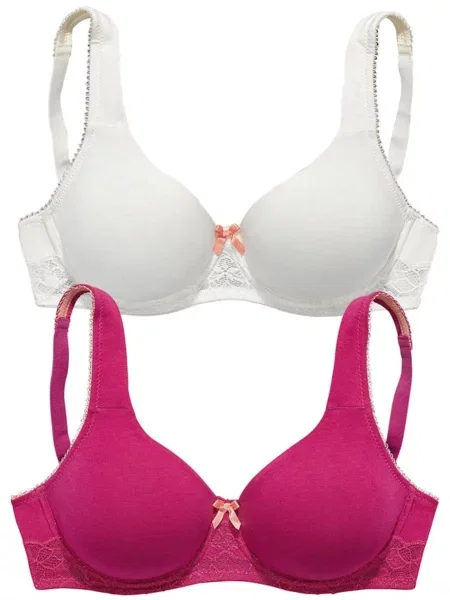 NUANCE Podprsenka eosin bílá